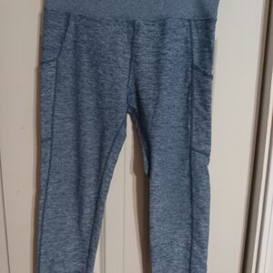 Kirkland Signature Heather Blue Womens Leggings